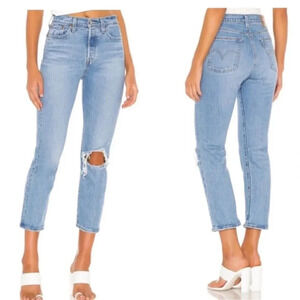 Levi's wedgie high rise straight leg jeans NWT